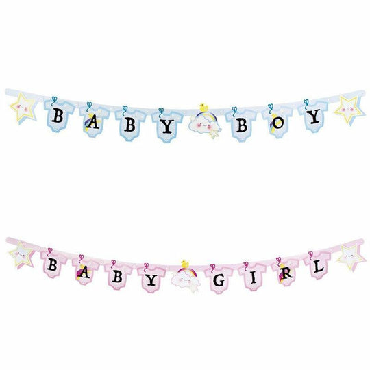 Baby Boy Girl Letter Banner Baby Shower Party Decoration Bunting