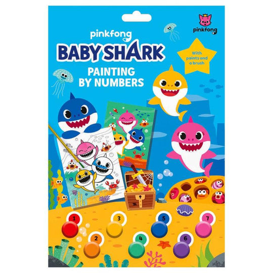 Baby Shark Painting By Numbers Children's Creative Activity Set