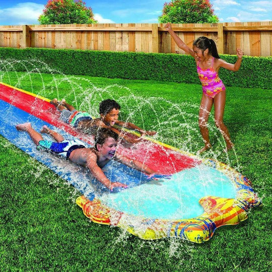 Banzai Splash Sprint Racing Water Slide 16ft Dual Lane Summer Fun