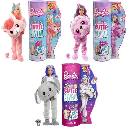 Barbie Cutie Reveal Doll with Plush Costume & Accessories