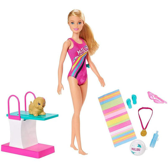 Barbie Dreamhouse Adventures Swim N Dive Doll and Accessories