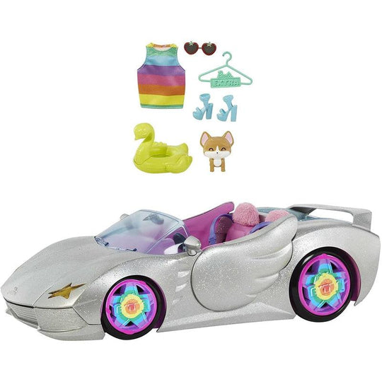 Barbie Extra Convertible Car, Accessories, Pet & Pet Pool Playset