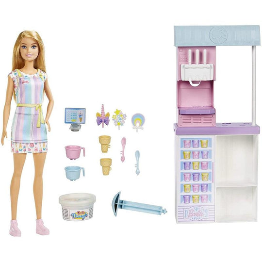 Barbie Ice Cream Shopkeeper Ice Cream Shop Play Set