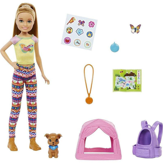 Barbie It Takes Two Camping Stacie Doll & Pet Puppy Play Set