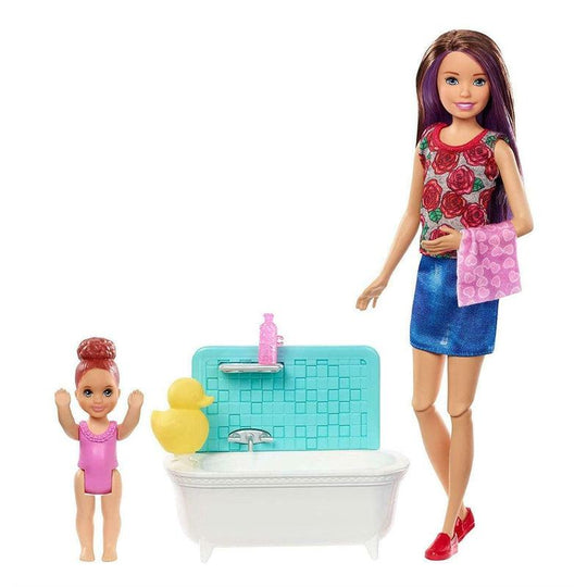 Barbie Skipper Babysitters Doll Bathtime Playset