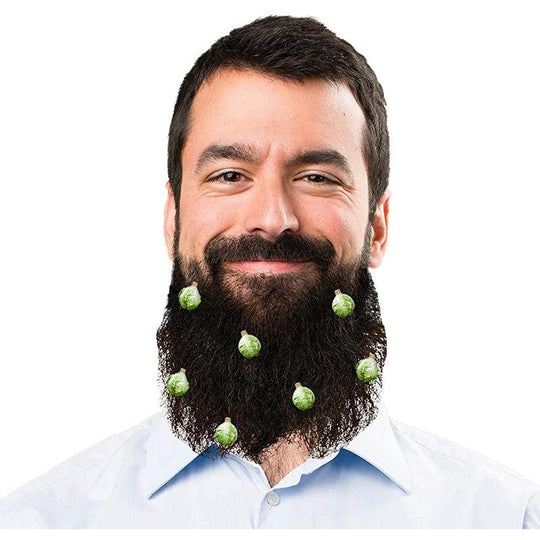 Beard Sprouts Novelty Clip On Facial Hair Baubles