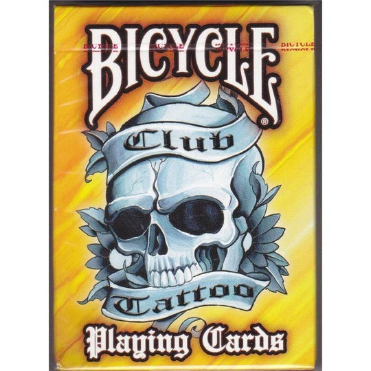 Bicycle Club Tattoo Playing Cards, Yellow