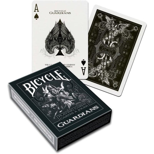 Bicycle Guardians Playing Cards Black and White