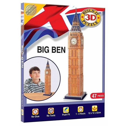 Big Ben 3D Puzzle 47 Piece Jigsaw Build Your Own Model Kit