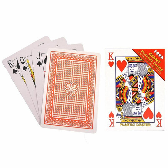 Big Giant Large Plastic Coated Playing Cards Magic Higher Lower