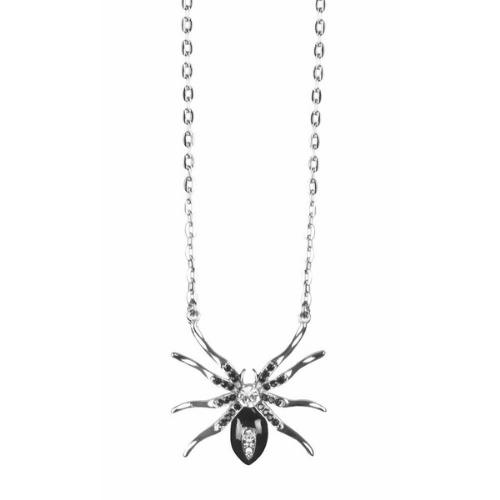 Black Widow Spider Metal Necklace Halloween Fancy Dress Accessory