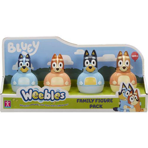 Bluey Weebles Family 4 Toy Figure Pack