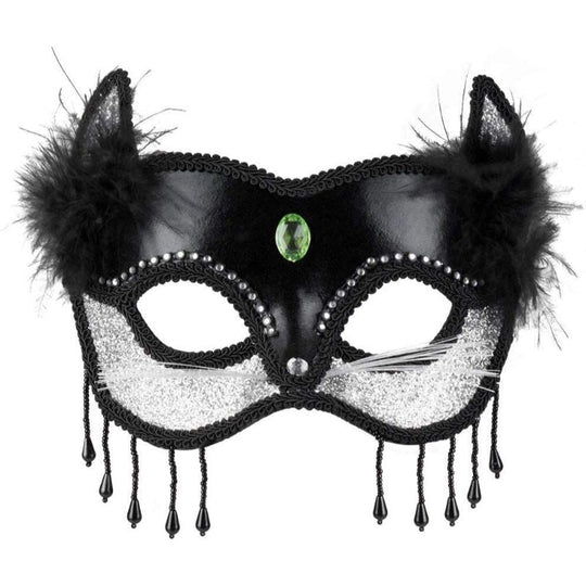 Boland Black Cat Eyemask Adult Fancy Dress Accessory