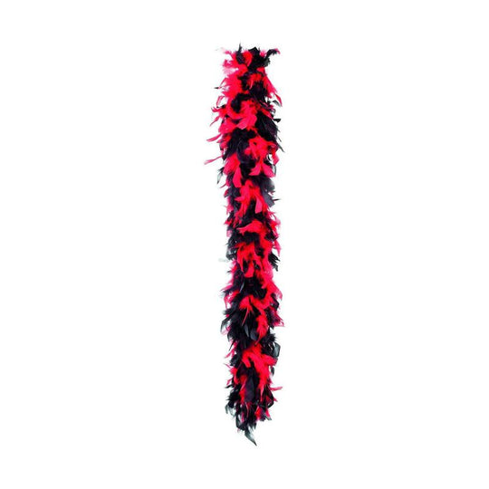 Boland Feather Boa Party Red & Black (180 cm)