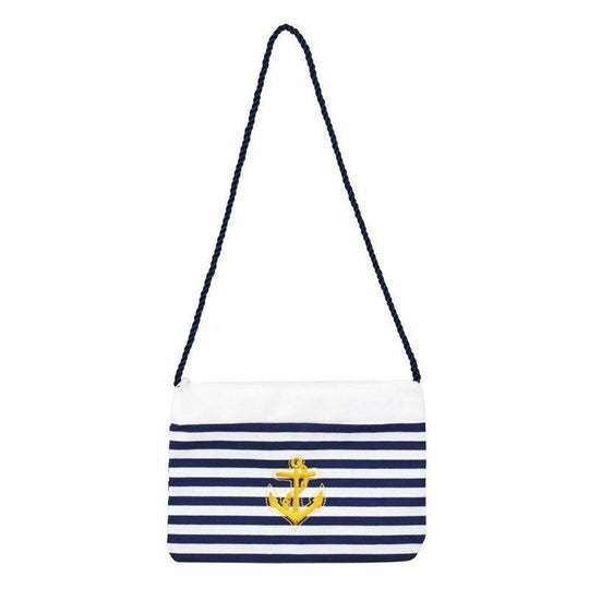 Boland Handbag Blue/White Stripe Navy Theme