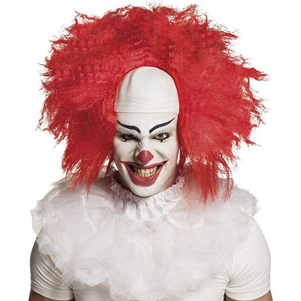 Boland Horror Clown Wig with Red Hair Cap Adult Fancy Dress