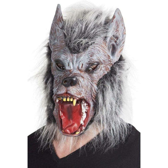 Boland Latex Head Mask Werewolf with Hair