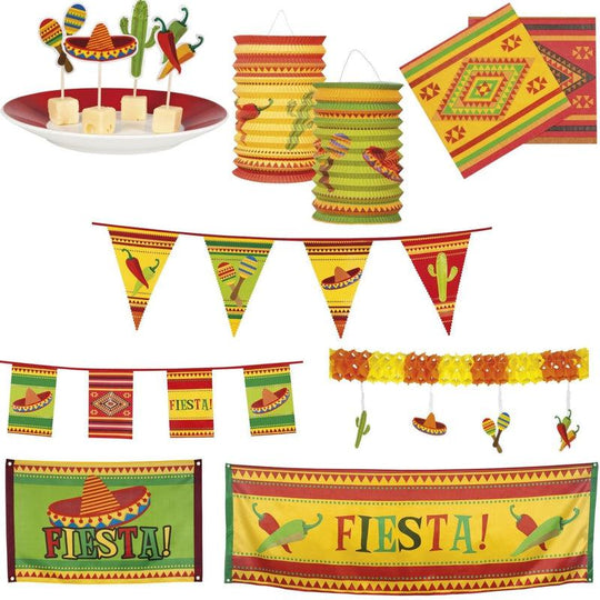 Boland Mexican Fiesta Fancy Dress Party Tableware Decorations Bunting