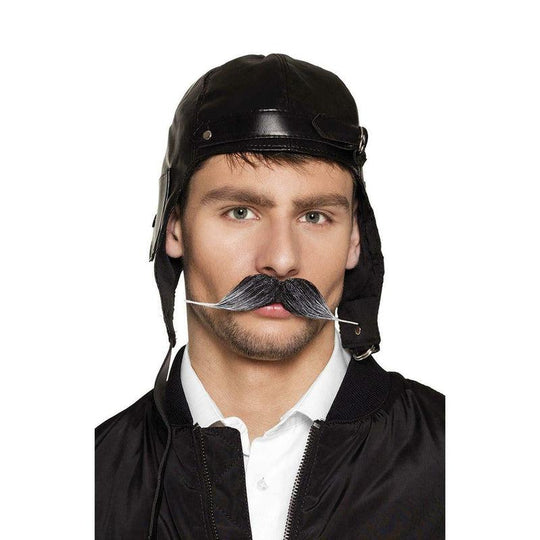 Boland Pilot Moustache Fancy Dress Accessory