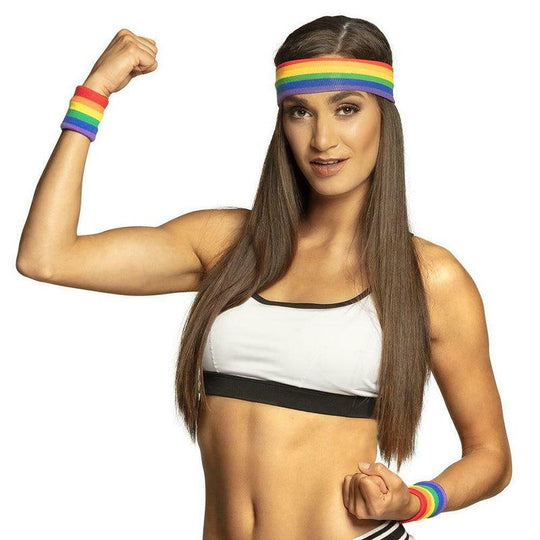 Boland Sweatband 3Pc Set - RAINBOW