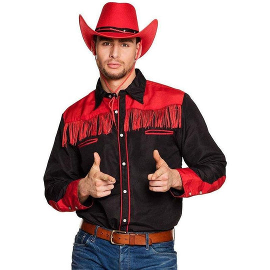 Boland Western Shirt Black/Red