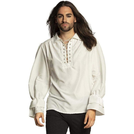 Boland White Ruffle Pirate Shirt Buccaneer