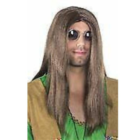 Boland Wig Hippie Long Brown Fancy Dress Costume