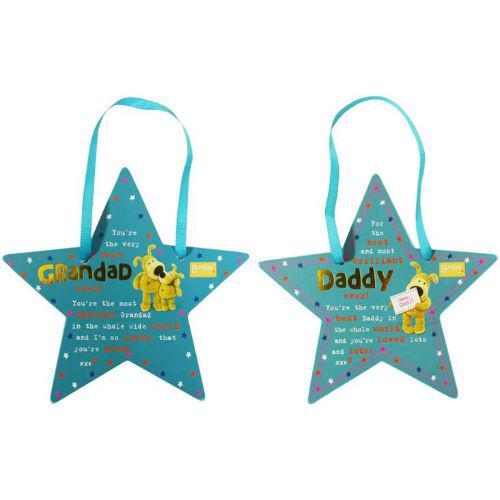 Boofle Star Plaque Wall Hanging Wooden Home Decoration Meaningful Gift Idea