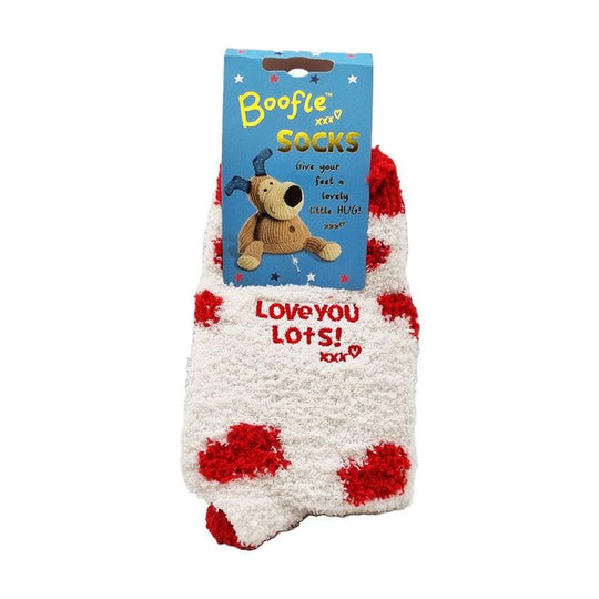 Boofle fluffy Socks - Love you Lots