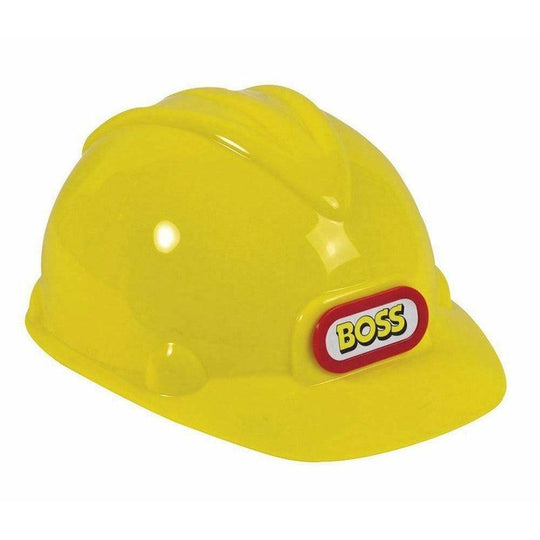 Boss Construction Helmet Hard Hat Builder Fancy Dress Costume Accessory