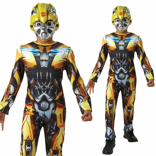 Boys Bumblebee Transformers Last Night Costume Child Superhero Fancy Dress