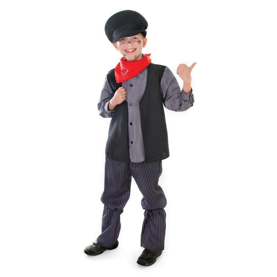Boys Chimney Sweep Costume Victorian Book Day Week Fancy Dress Child Outfit