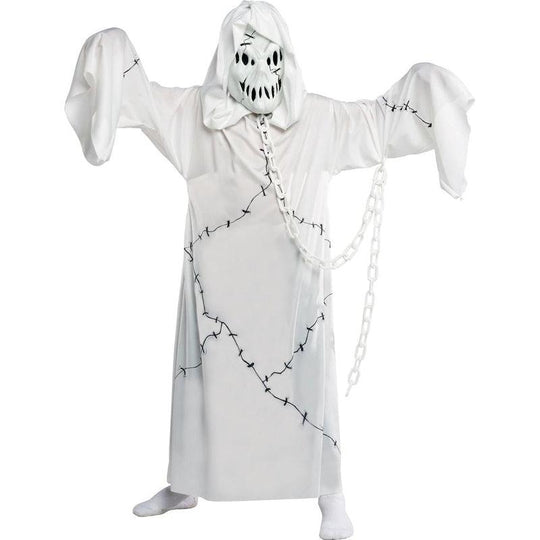 Boys Cool Ghoul Ghost Zombie Halloween Fancy Dress Costume Kids Child Outfit