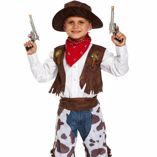 Boys Cowboy Fancy Dress Costume Western Book Week Childrens Kids Outfit