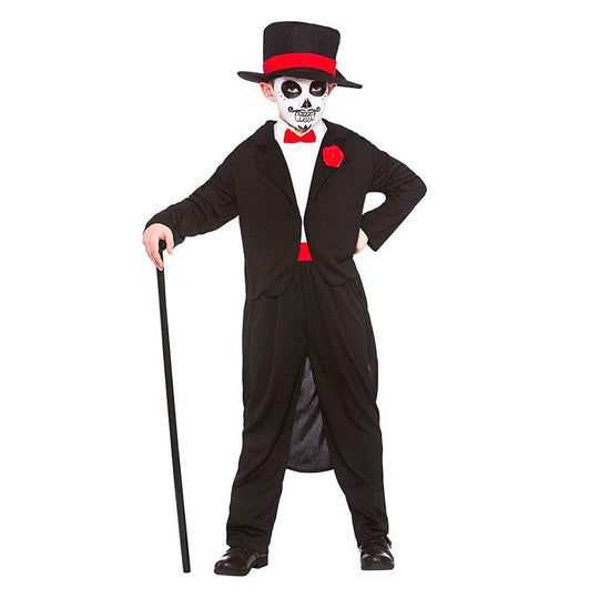 Boys Day Of The Dead Senor Costume Halloween Child Fancy Dress Outfit