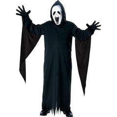 Boys Howling Ghost Costume Halloween Fancy Dress + Mask Child Outfit