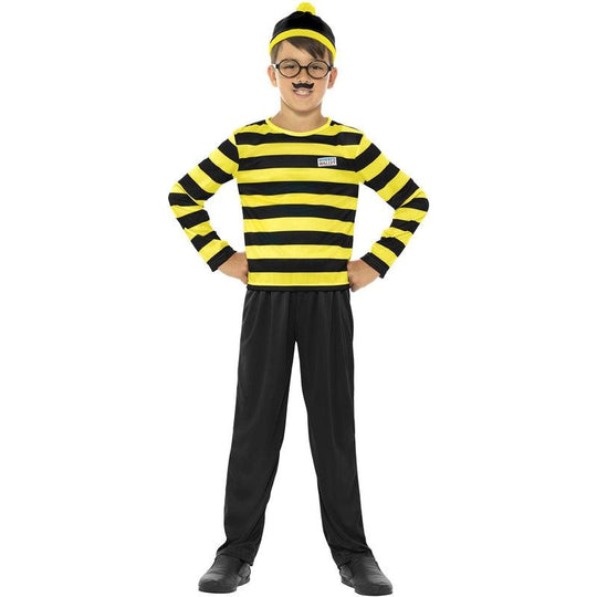 Boys Odlaw Where's Wally Costume Adult Fancy Dress Book Week Outfit