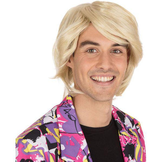 Bristol Novelty 1980s Side Parting Wig Adult Fancy Dress Costume Accessory