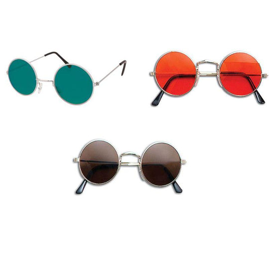 Bristol Novelty 60’s 70's Hippie Glasses Adult Fancy Dress Accessory