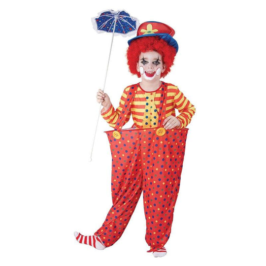 Bristol Novelty Child Unisex Hoop Circus Clown Fancy Dress Costume