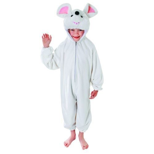 Bristol Novelty Child White Mouse Costume