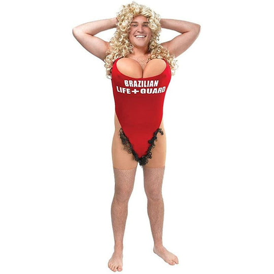 Bristol Novelty Lifeguard/Hairy Mary Costume, Mens, Medium