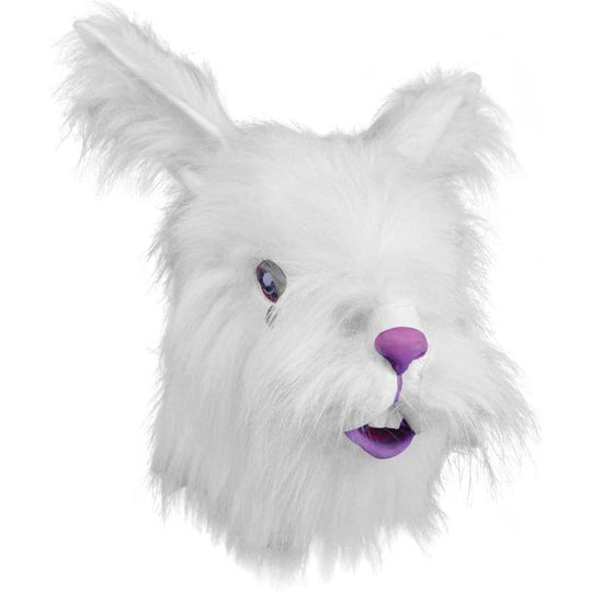 Bristol Novelty Rabbit Mask with Fur Adult Fancy Dress Costume Accessory