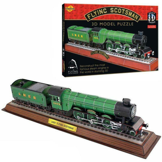 Build Your Own 3D Flying Scotsman Train Puzzle Model Jigsaw 165 Piece