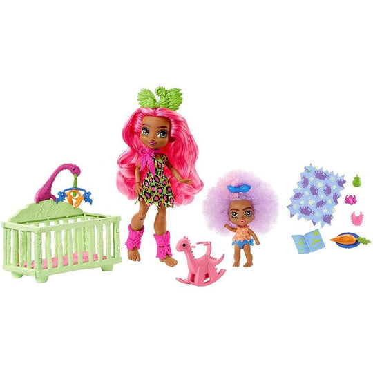 Cave Club Wild About Babysitting Playset with 2 Dolls & Accessories