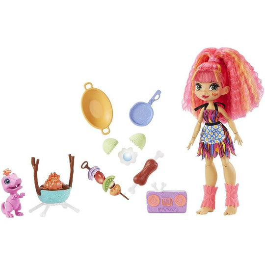 Cave Club Wild About Bbqs Playset + Emberly Doll
