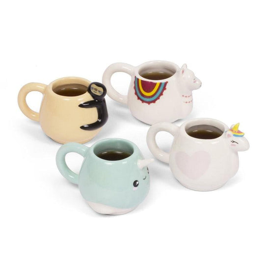 Ceramic Animal Espresso Coffee Mug Set