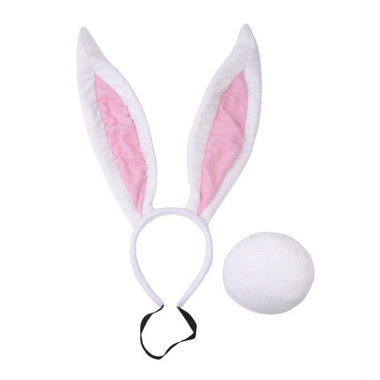 Child Big Bunny Ear & Tail Set Boys Girls Book Day Animals Fancy Dress