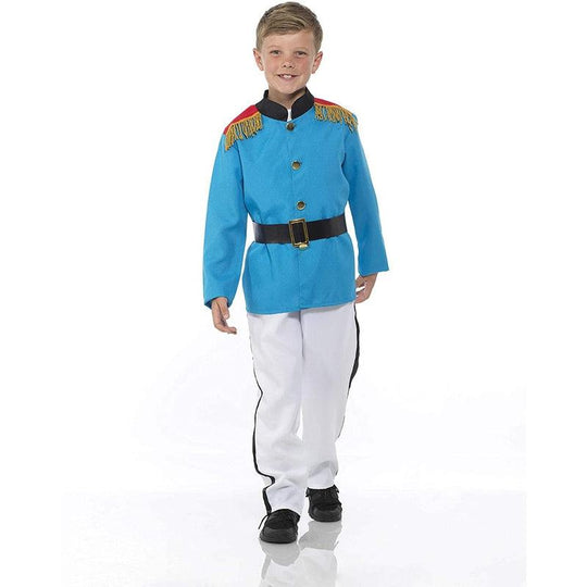 Child Boys Blue Royal Prince Fancy Dress Costume Prince Charming Party Outfit