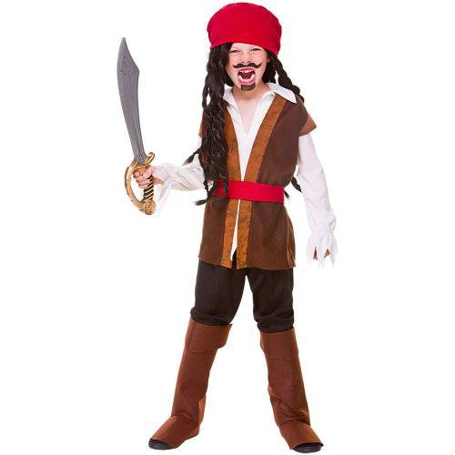 Child Boy's Caribbean Pirate Fancy Dress Costume